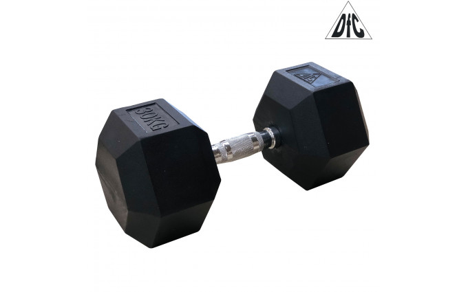 Гантели DFC гексагональные обрезиненные 30 кг. (пара) DB001-30 Гантели DFC гексагональные обрезиненные 30 кг. (пара) DB001-30