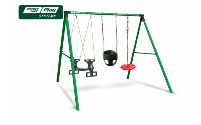 Качели SLP SYSTEMS 3 секции + качеля двойная + качеля диск красная + качеля с фиксацией зеленая Качели SLP SYSTEMS 3 секции + качеля двойная + качеля диск красная + качеля с фиксацией зеленая